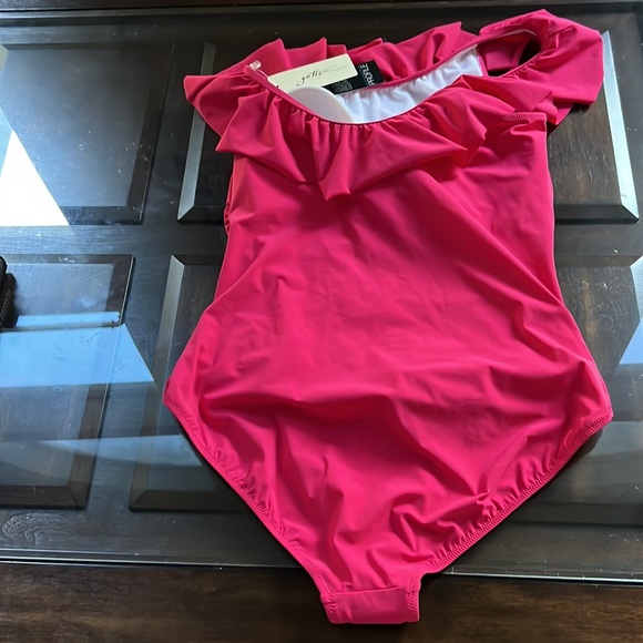 Profile by Gottex
Tutti Frutti Ruffle Tummy Control One Shoulder Swimsuit - Picture 6 of 11